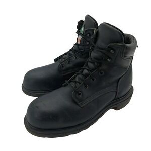 Red Wing Shoes 3507 Boots Mens Size 9.5 Black Leather Steel Toe Work EH USA